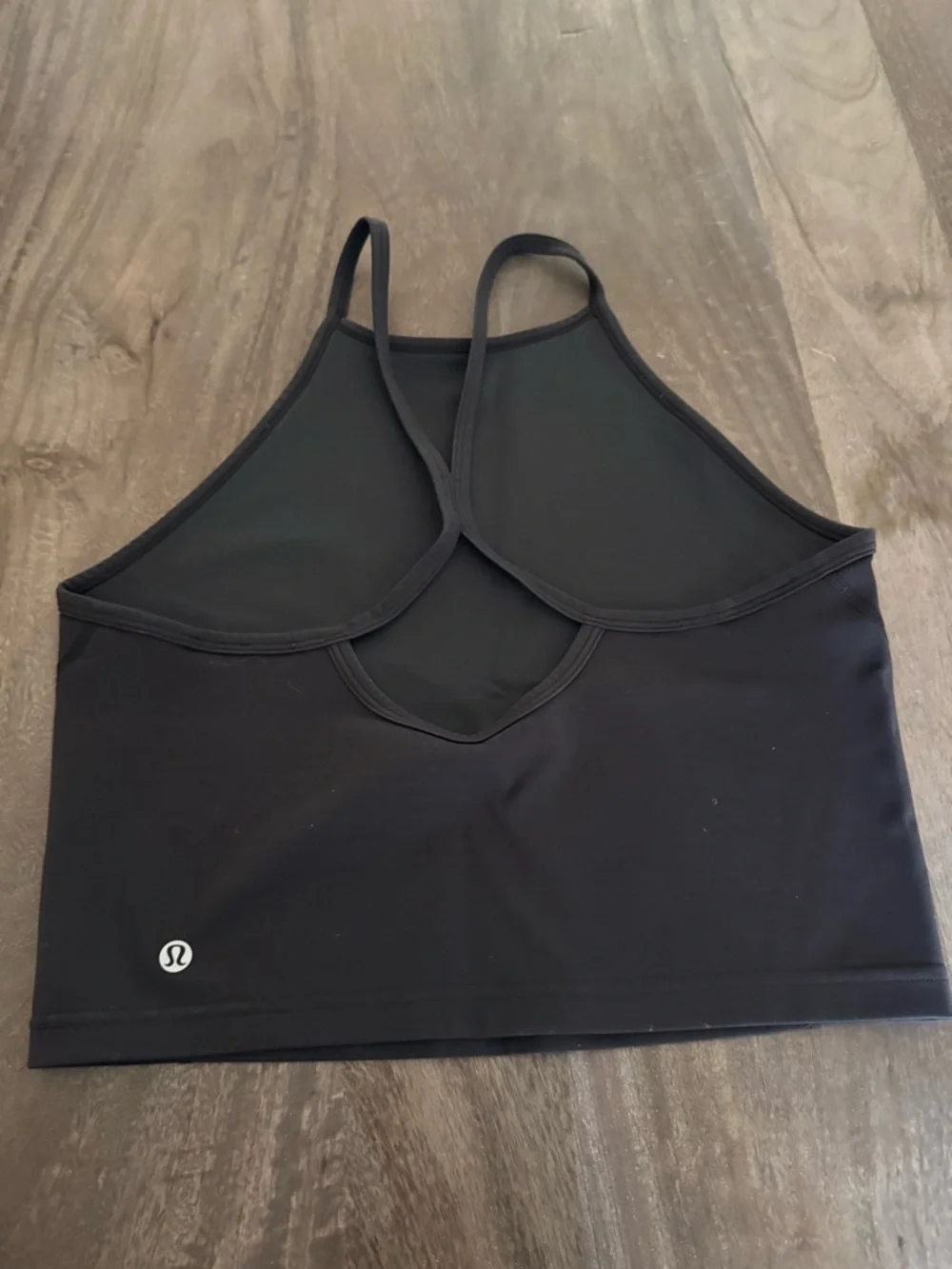 Lululemon Wunder Train High-Neck Cross-Back Tank Black SIZE 10 - Picture 3 of 3